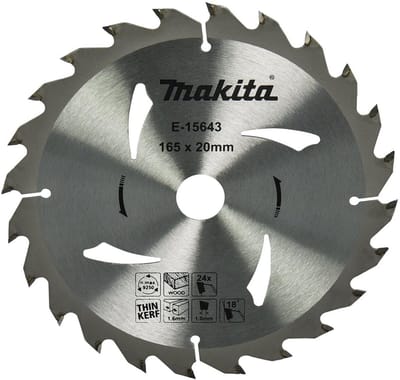 Makita Cirkelzaagblad voor Hout | Ø 165mm Asgat 20mm 24T - E-15643