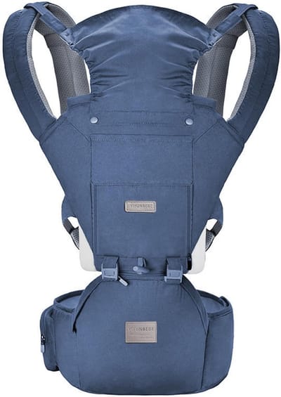 Ergonomische 3-in-1 Babydrager met Heupzit voor Alle Seizoenen