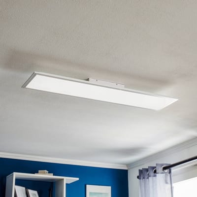 Briloner Leuchten - LED-paneel, plafondlamp incl. ster decor, plafondlamp dimbaar, kleurtemperatuurregeling (CCT), incl. afstandsbediening, 24 Watt, 2.200 lumen, wit