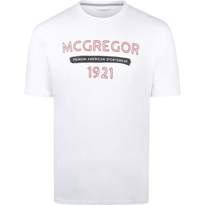 McGregor T- Shirt 1921 White Size: S | Printed T-Shirts Outlet | Heren | Wit