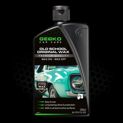 Gecko Car Care Old School Wax 500ml - carnauba lakbescherming - hoogglans