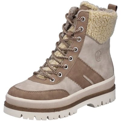 Rieker dames enkellaars gevoerd beige