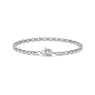 TI SENTO Dames Armband - 925 zilver - Zilver - Maat M - 23068SI