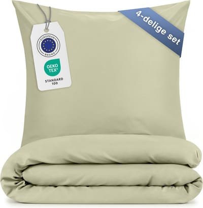 Blumtal Dekbedovertrek met Kussensloop - Anti-Allergisch - Tegen huisstofmijt - 260 x 240 cm - 2 Kussenslopen 65 x 65 cm - Mosterdgeel