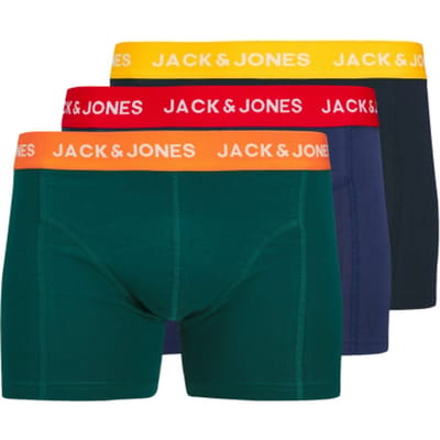 Jack & Jones Heren Boxershorts Trunks JACMICK Effen 3-Pack - Maat XXL