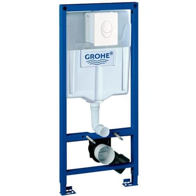 Grohe Rapid SL - Voorwandmontage-element voor hangend toilet, stortbak GD2, bedieningsplaat Skate Air, alpine wit 38764001