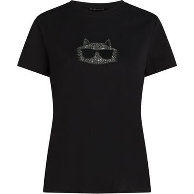 Karl Lagerfeld Boucle Choupette T-shirt Black Taglia: XS | Maglie Sportivi Outlet | Donna | Nero