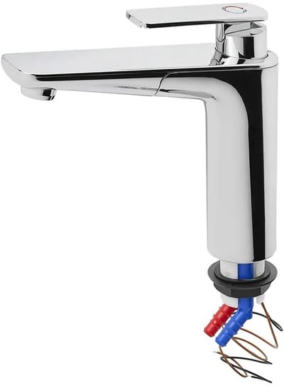 Mengkraan Warm/Koud Water Vector S Keuken 12V Ø33 mm Chroom – Camping Waterkraan voor Camper en Caravan