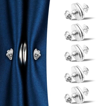 Dailygoods - Dailygoody - Gordijnmagneten - Gordijnhouders - Eenvoudig te gebruiken - 5 stuks - Douchegordijnaccessoires - Ideaal voor lichte gordijnen - Geschikt