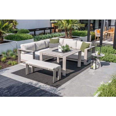 Garden Impressions Lounge hoekbank levanto 7-persoons - hoge tafel 3 delen