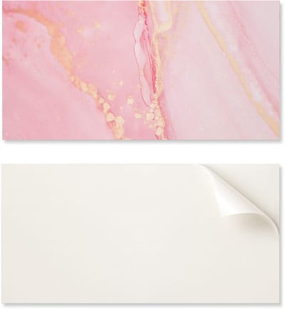 Vinylpaneel met motief voor eenvoudige wandtransformatie, 100x50 cm, abstract marmerpatroon.