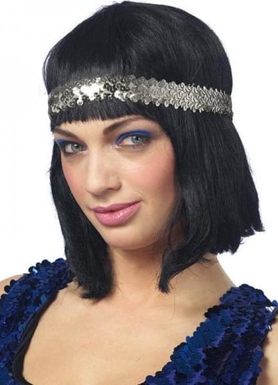 Feestparadijs.com Zilveren Pailletten Hoofdband - Charleston jaren 20 stijl