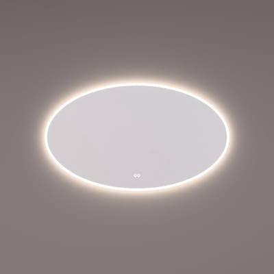 HIPP Design spiegel Ovaal LED Verlichting Direct en Indirect - 160 x 70 x 3 cm - Touch Dimmer - Spiegelverwarming - Kleurenwissel