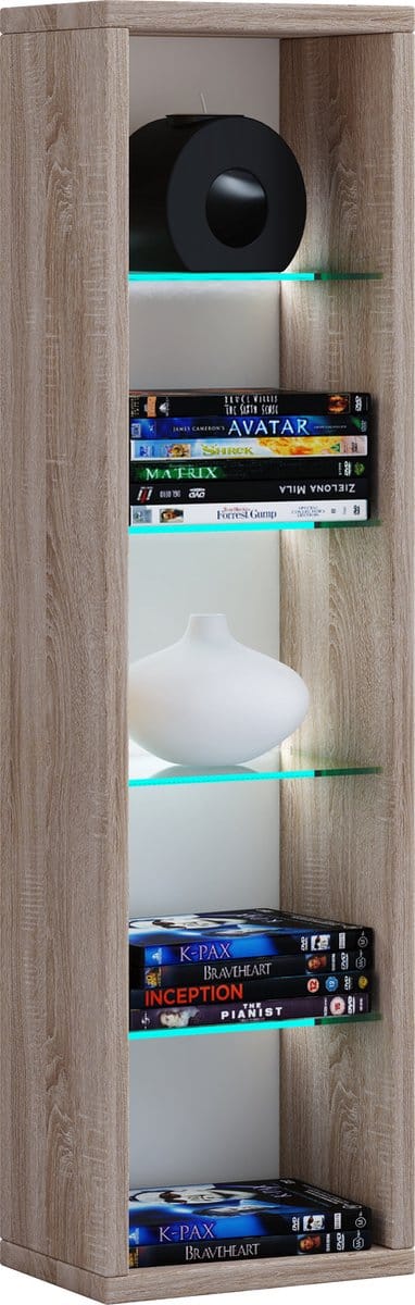 Houten wandplank Hangende plank Boekenplank Wandplank Deco glas Rasato L