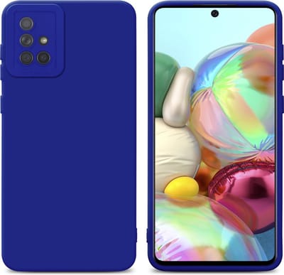 Cadorabo Hoesje geschikt voor Samsung Galaxy A71 4G in FLUID BLAUW - Beschermhoes gemaakt van flexibel TPU silicone Cover Fluid Case