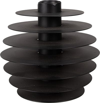 Clayre & Eef Kandelaar 14 cm Zwart IJzer