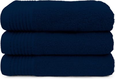 The One Voordeel Maxi Badlakens Navy 3 stuks 100x180cm