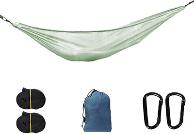 Hangmat Camping - Reishangmat - Ontspannen Buiten - Sterk Draagvermogen - 280 x 150 cm - IJszijde