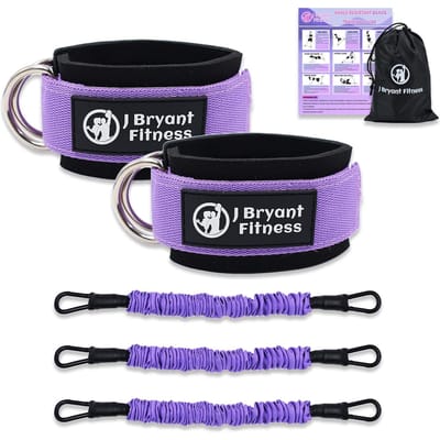 Enkelweerstandsbanden met Manchetten Collectie 60LB 3 Verschillende Pond Weerstandsbanden voor Been Billen Oefening Fitnessapparatuur