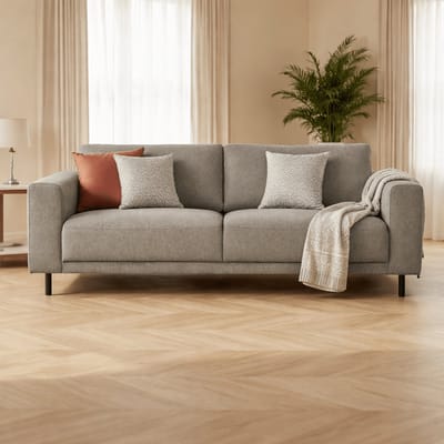 Dimehouse Moderne 2,5-zits Bank Taupe Stof Aniko 183x90x78 cm - Stof - Modern - 183 x 90 x 93 cm