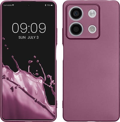 kwmobile telefoonhoesje geschikt voor Xiaomi Redmi Note 13 5G - Hoesje voor smartphone - Back cover in metallic lila