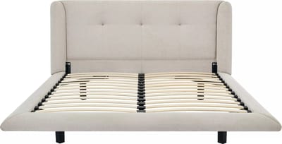 Vente-unique Bedframe stof beige 140 x 190 cm PENAVI