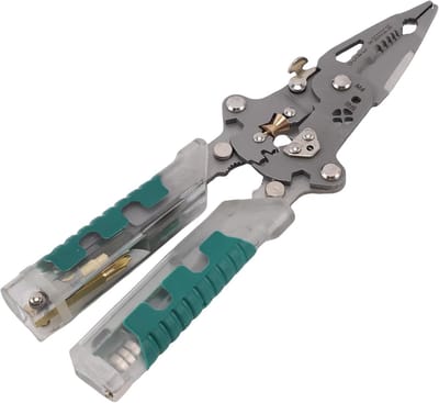 Draadstripper Tang - Elektrische Tang Multifunctioneel - Bedrading Monteren - 20-in-1 Functies - 224 mm - Grijs