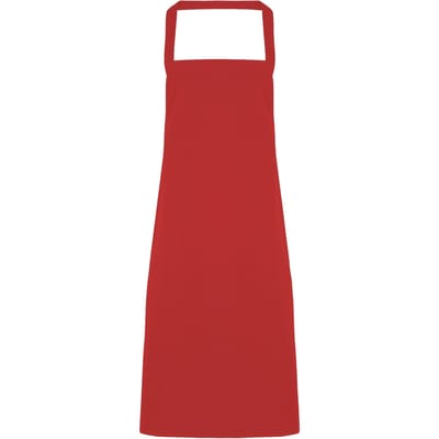 Premier Dames/Dames Slim Apron (geen Zak) / Werkkleding (Pakket van 2) (Rood)