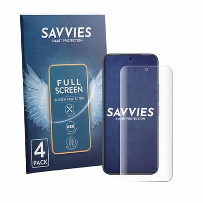 Savvies - Screenprotector voor Nubia Air Pro - Folie Beschermfolie transparant volledig dekking 4 Stuks
