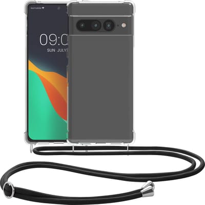 kwmobile telefoonhoesje geschikt voor Google Pixel 7 Pro - Hoesje met telefoonkoord - Back cover in transparant