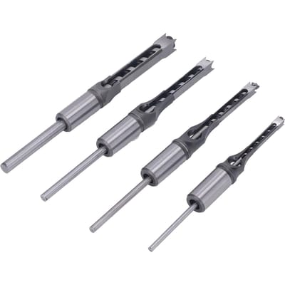 4PCS Houtbewerking Vierkante Boorbits Set HSS Slijtvast 14in 516in 38in 12in Verzinkboor