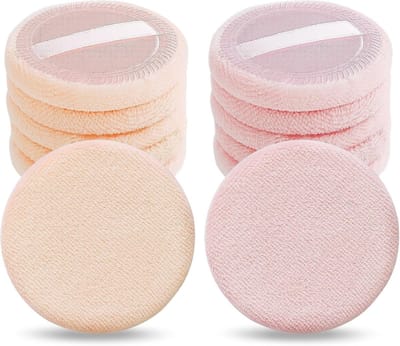 Fluffy Makeup Sponge Set van 12 Stuks - Perfect voor Foundation, Poeder en Body Paint Applicatie met Vochtige en Droge Technieken (Roze)