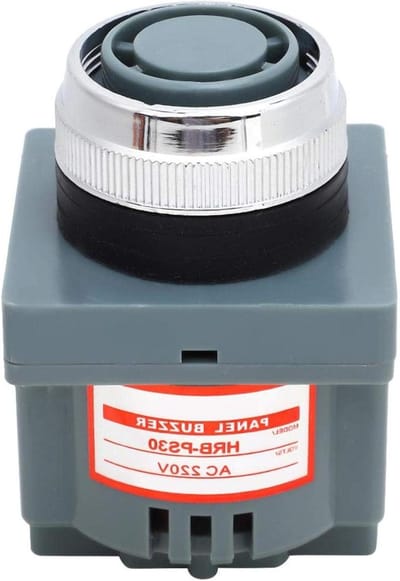Elektromagnetische Type Zoemer - Alarm - Hoog Vermogen - 220V - Industrieel - Compatibel met Merk - Zwart - Alarmzoemer - Laag Geluidsniveau - AC220V, 80dB .