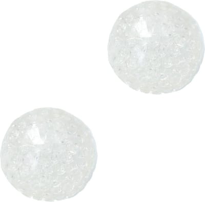 Banzaa Anti stressbal Mesh 7cm ‒ NEW Extra Dikke Ballon ‒ Set 2 Stuks Transparant