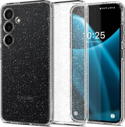 Spigen Geschikt voor Samsung Galaxy S24 - Liquid Crystal Back Cover Hoesje - Glitter - Transparant