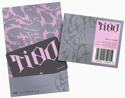 Muziek Album - Fan Box - Verzamelen Muziek - Interactieve Image Card - 12 cm x 12 cm - Rood Wit