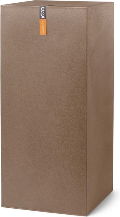 Capi Europe - Pilaar Smooth NL - 36x79 - Warm taupe - Opening Ø - Bloempot voor binnen en buiten - Levenslang garantie - Breukbestendig - 100% Recyclebaar - CO2 Neutraal geproduceerd - KWT243