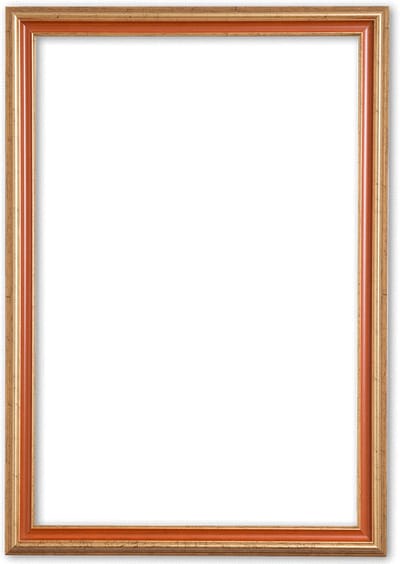 Klassieke Lijst 60x80 cm Goud Oranje - Abby