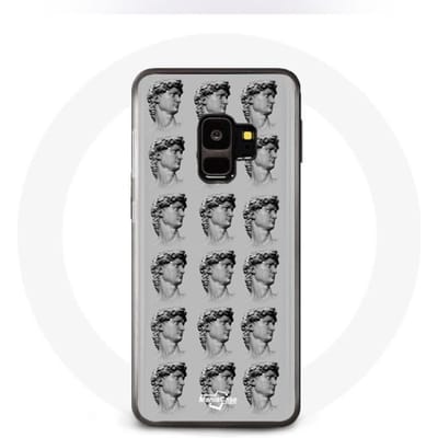 Hoesje - Samsung - Galaxy S9 - Flexibel - Standbeeld - Grijs grijs