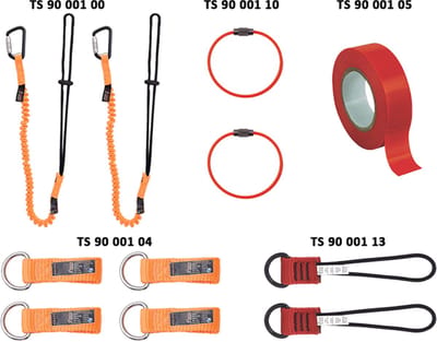 Kratos Safety gereedschapshoudersset 11 stuks - TS9010000 - 1.30 m