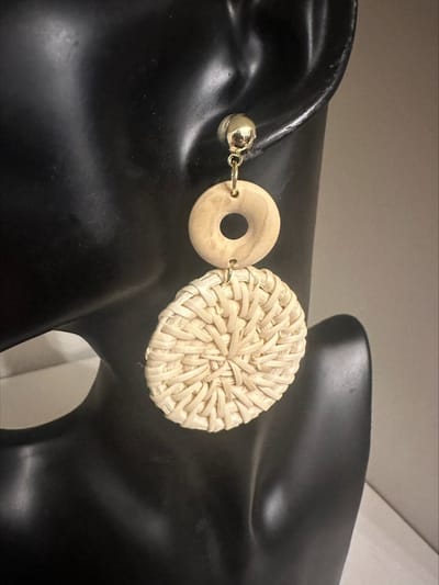 Rotan bohemian oorbellen | Make up | Parfum | Moederdag | Verjaardagscadeau| Cadeautje| Valentijnsdag| Kado | sieraden | vaderdag | oorbellen | oorsieraden