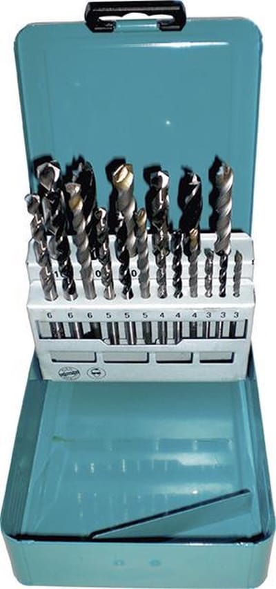 Makita D-46202 Universeel boorassortiment 18-delig Hout, Steen, Beton, Metaal, Kunststof, Onedel zwaar metaal 3 mm, 4 mm, 5 mm, 6 mm, 8 mm, 10 mm
