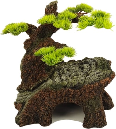 Aquarium decoratie - 21.1x17.4x22.4 cm - Blue Belle Bonsai Wonder