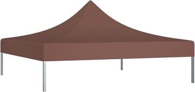 Paviljoen dakzeil - Vervangdak partytent - Buitenfeesten beschermen - UV- en waterbestendig - 2x2 meter - Bruin