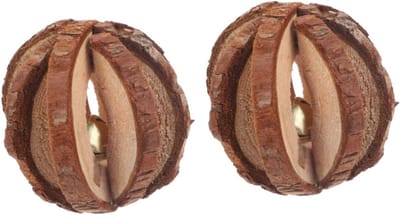 Knaagdier Speelgoed - Houten Kauwspeelgoed - Tanden Onderhoud - Natuurlijk Materiaal - 5.5 cm - Lichtbruin