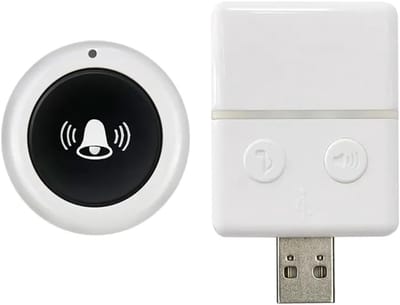 Draadloze deurbel met instelbare geluidssterkte en afstandsbediening - huisdeurbel set voor muur en huisdeur