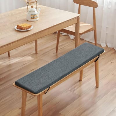 Comfortabele Tuinbank Kussen 100x40x5cm - Dikke Wasbare Schuimkussen voor Binnen en Buiten, Antislip en Ideaal voor Tuinmeubilair in Groen en Donkergrijs