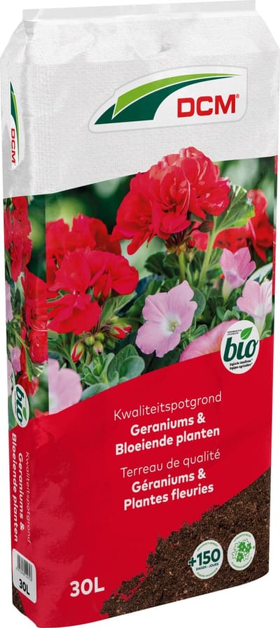 DCM POTGR GERANIUM/BLOEIENDE PLANTEN 30L