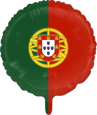 Folieballon Portugal 18" 45cm - Feest Feestje Landen Helium Folie Ballon