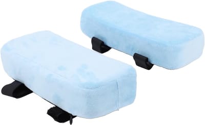 Ergonomische Geheugenfoam Armsteunpads voor Kantoorstoelen en Gaming - Zachte en Comfortabele Ondersteuning voor Ellebogen en Onderarmen, Drukverlichting en Comfortabele Bedekking